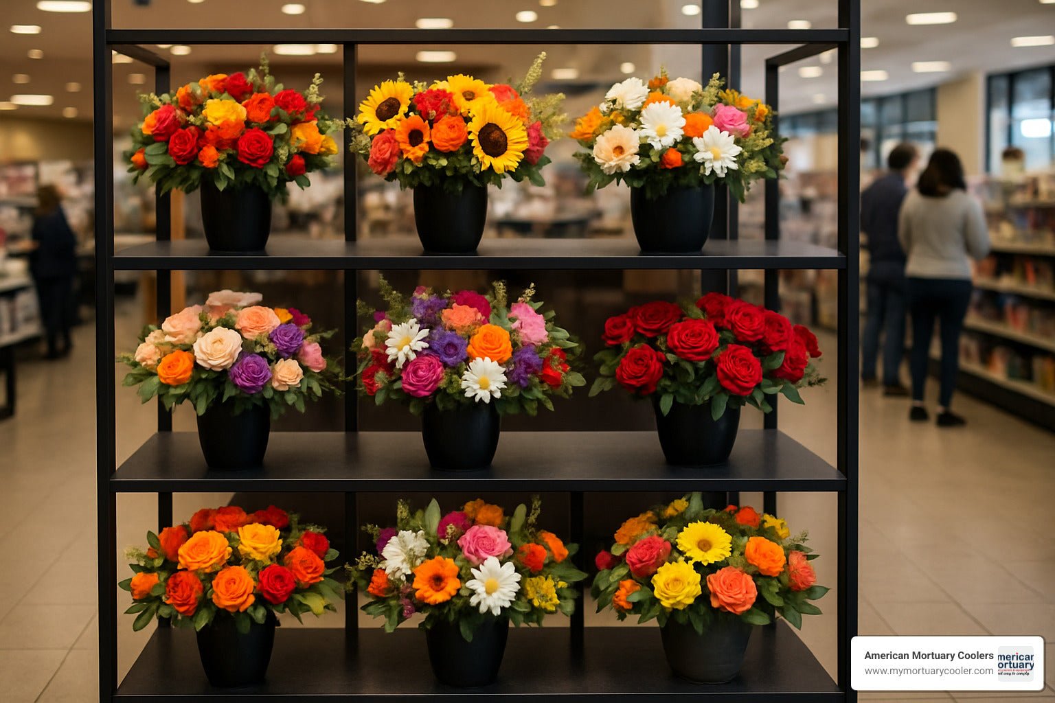 An Essential Guide to Choosing the Right Floral Display Rack - American Mortuary Coolers & Equipments An Essential Guide to Choosing the Right Floral Display Rack - American Mortuary Coolers & Equipments